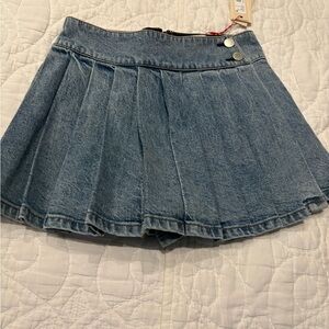 Alice + Olivia Denim Blue Skort